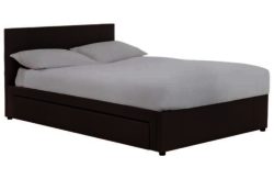 Hygena Sandyford Kingsize Bed Frame - Chocolate